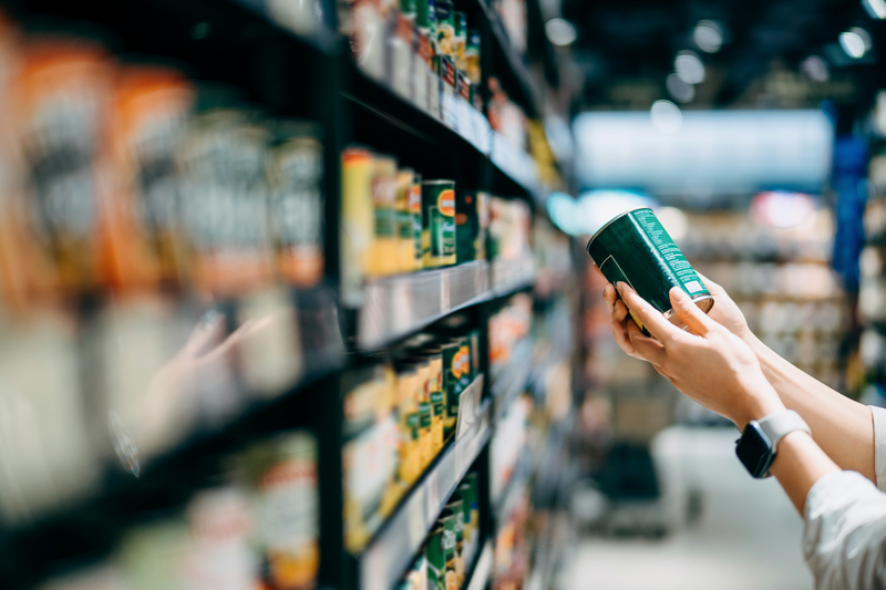 women in grocery store
