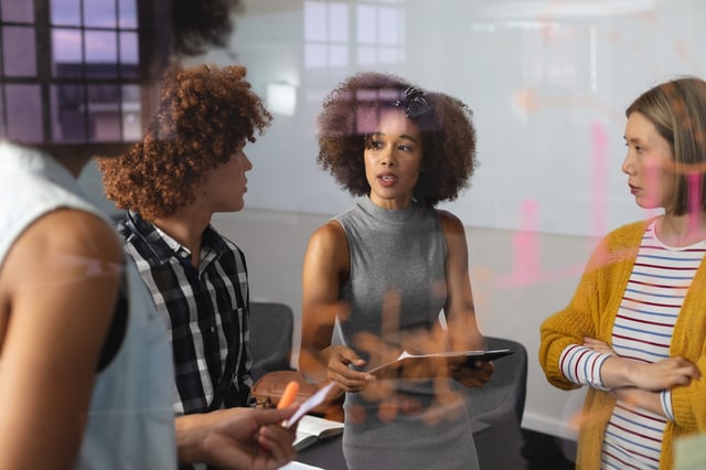 Woman team collaboration